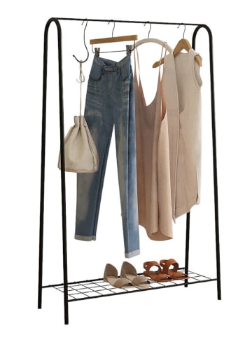 Evila Kleiderständer "Igor" in Schwarz - (B)144 x (H)89 x (T)36 cm