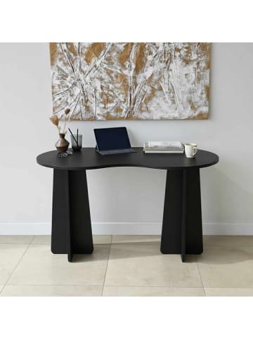 Evila Schreibtisch "Infini" in Schwarz - (B)120 x (H)75 x (T)60 cm