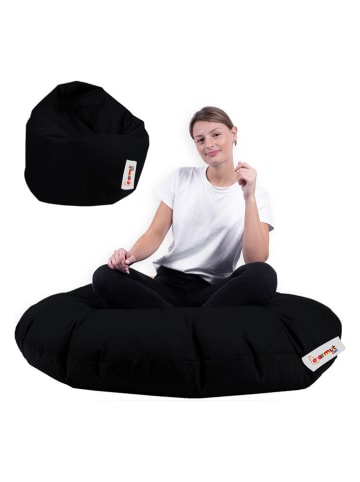 Evila Sitzsack in Schwarz - Ø 100 cm