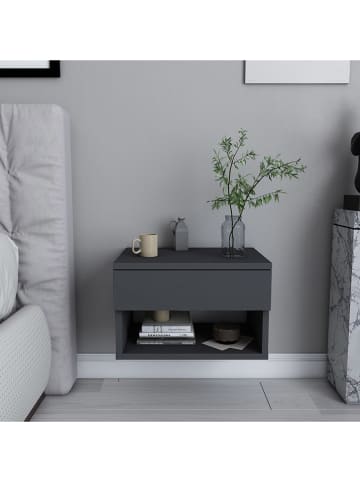 Evila Nachtkastje antraciet - (B)44,6 x (H)31,9 x (D)29 cm