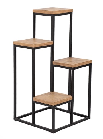 Evila Stojak "Jason" w kolorze jasnobrązowo-czarnym na rośliny - 34 x 67 x 34 cm