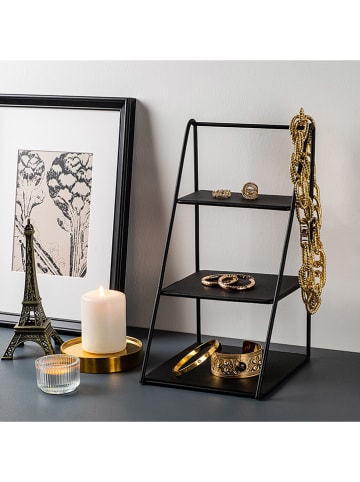 Evila Regał w kolorze czarnym - 16 x 30,5 x 17 cm