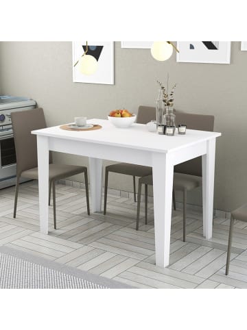 Evila Keukentafel wit - (B)110 x (H)75 x (D)72 cm