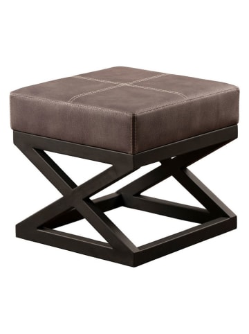 Evila Puf "Krupa" w kolorze antracytowym - 46 x 44 x 46 cm