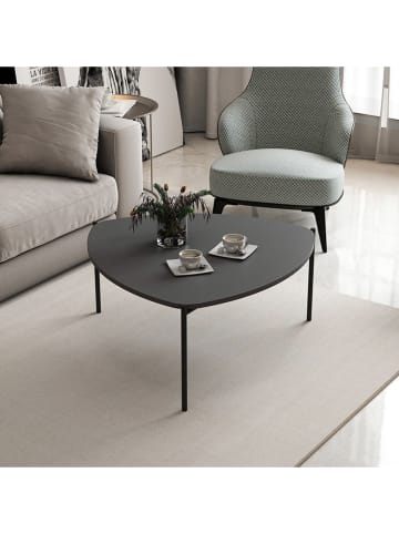 Evila Couchtisch "Lenny" in Anthrazit - (B)90 x (H)40 x (T)89 cm