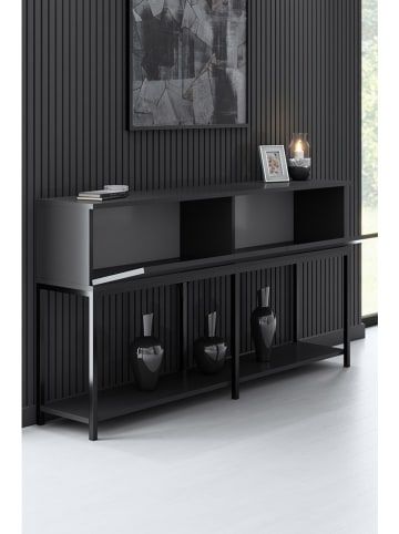 Evila Sideboard "Lord" antraciet/zwart - (B)150 x (H)80 x (D)30 cm