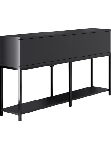 Evila Sideboard "Lord" antraciet/zwart - (B)150 x (H)80 x (D)30 cm