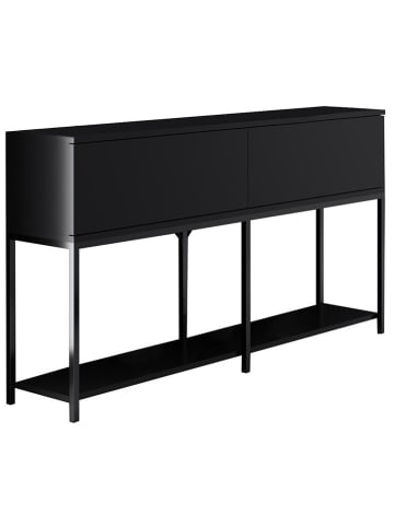 Evila Sideboard "Lord" zwart - (B)150 x (H)80 x (D)30 cm