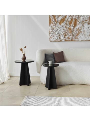 Evila 2er-Set: Beistelltische "Luna" in Schwarz