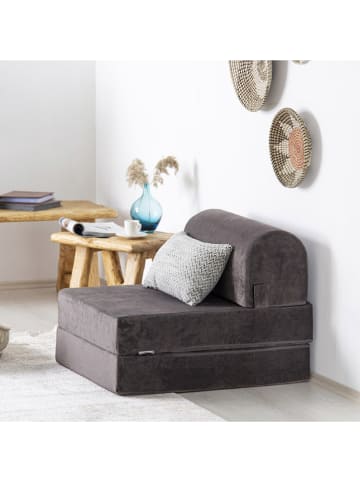 Evila Slaapbank "Magic" antraciet - (B)65 x (H)57 x (D)78 cm