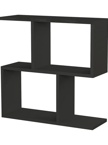 Evila Bijzettafel "Mania" antraciet - (B)60 x (H)60 x (D)20 cm