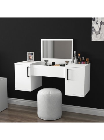 Evila Toaletka "Mercan" w kolorze białym - 100 x 38,6 x 35 cm