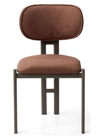 Evila 2-delige set: eetkamerstoelen "Muriz" rood - (B)43 x (H)83 x (D)47,5 cm
