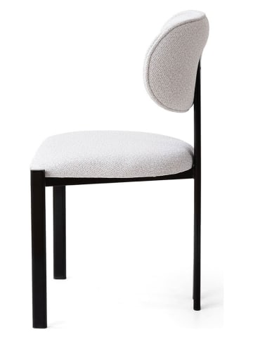Evila 2-delige set: eetkamerstoelen "Muriz" wit - (B)43 x (H)83 x (D)47,5 cm