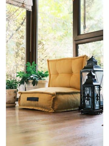 Evila Sitzsack "Omi" in Senf - (L)60 x (B)62 cm