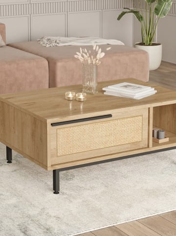 Evila Salontafel lichtbruin - (B)90 x (H)37,6 x (D)60 cm