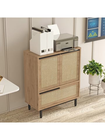 Evila Ladekast lichtbruin - (B)74,8 x (H)90,4 x (D)35,5 cm