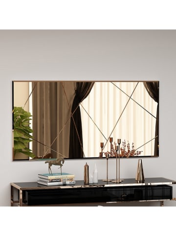 Evila Wandspiegel "Orezo" bruin - (B)120 x (H)60 cm