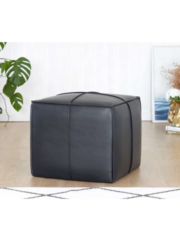 Evila Puf w kolorze granatowym - 52 x 44 x 52 cm