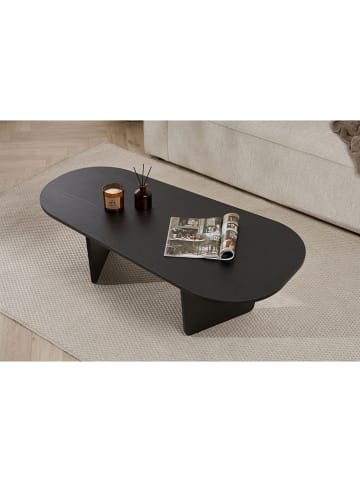 Evila Couchtisch in Schwarz - (B)130 cm - (H)40 cm - (T)65 cm