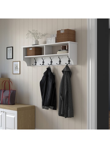 Evila Garderobe in Weiß - (B)120 x (H)37 cm