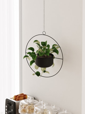 Evila Blumentopf "Payanda" in Schwarz - (H)40 x Ø 17 cm