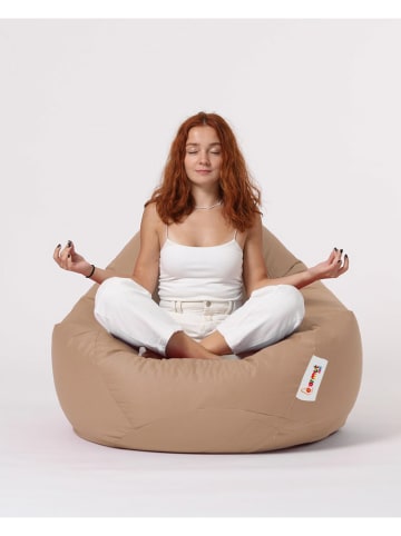 Evila Sitzsack "Premium" in Hellbraun - (B)115 x (H)130 cm