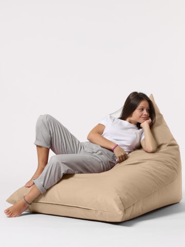 Evila Sitzsack "Pyramid" in Beige - (B)90 x (T)145 cm