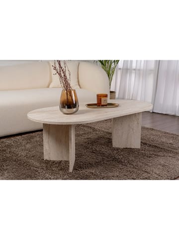 Evila Couchtisch ''Sable'' in Beige - (B)119 x (H)39,8 x (T)60 cm