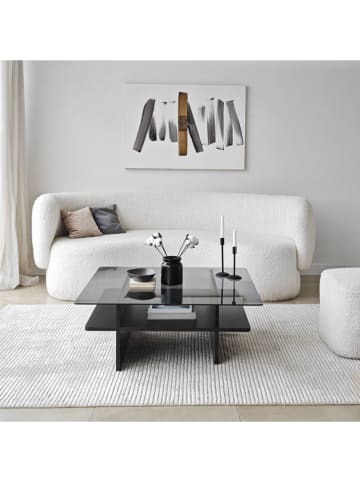 Evila Couchtisch ''Saga Square'' in Schwarz - (B)90 x (H)35 x (T)12 cm