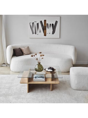 Evila Couchtisch ''Saga Square'' in Hellbraun - (B)90 x (H)35 x (T)12 cm