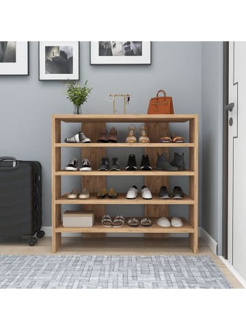 Evila Schoenenkast "Sargel" bruin - (B)60 x (H)42 x (D)30 cm