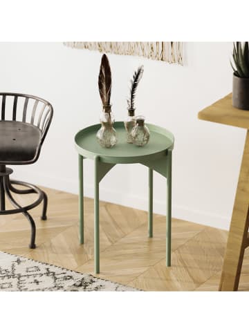 Evila Bijzettafel mintgroen - (H)57 x Ø 44 cm