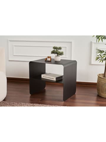 Evila Beistelltisch in Schwarz - (B)56 x (H)52 x (T)45 cm