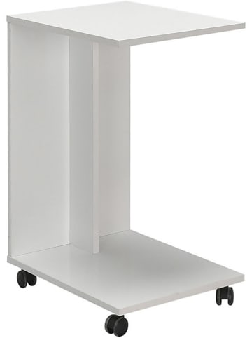 Evila Beistelltisch "Shp" in Weiß - (B)35 x (H)65 x (T)45 cm