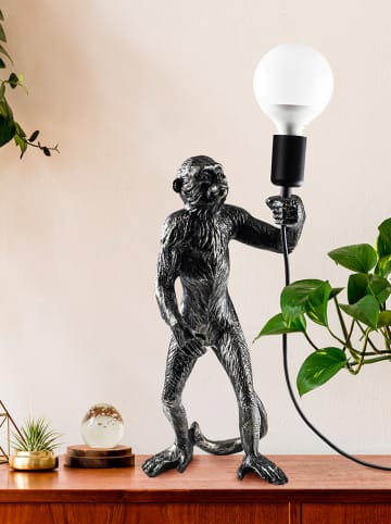 Evila Tischleuchte in Schwarz - (B)19 x (H)46 cm