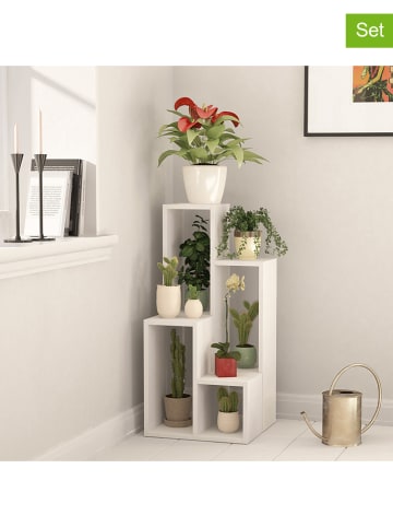 Evila 2-delige set: staande kasten "Sule" wit