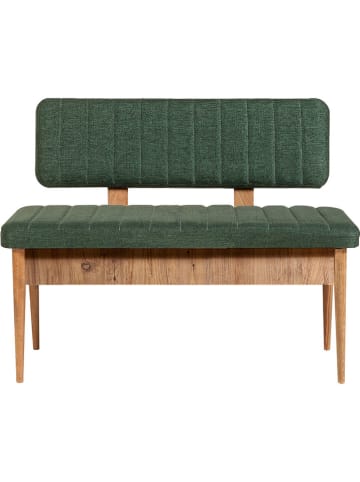 Evila Aufbewahrungsbank in Grün/ Braun - (B)95 x (H)85 x (T)40 cm