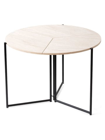 Evila Esstisch "Yaprak" in Beige - (H)72 x Ø 100 cm