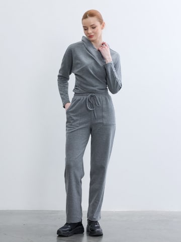 BGN Bluza w kolorze szarym