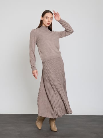 BGN Spódnica w kolorze beżowym