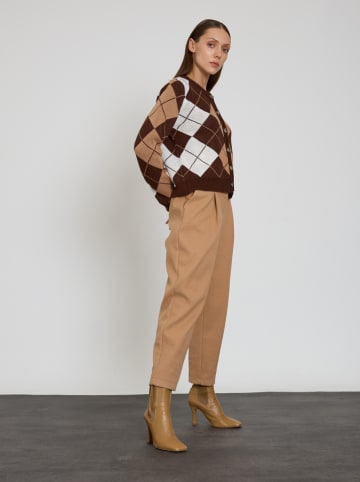 BGN Cardigan in Braun/ Beige