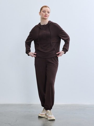 BGN Bluza w kolorze brązowym