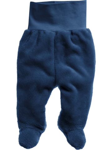 Playshoes Fleece-Strampelhose in Dunkelblau