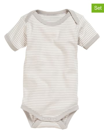 Playshoes 2er-Set: Bodys in Beige/ Weiß