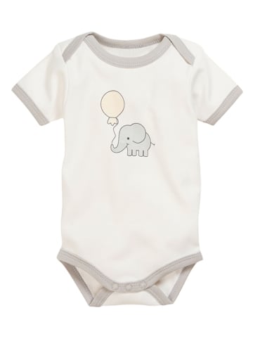 Playshoes 2er-Set: Bodys in Beige/ Weiß