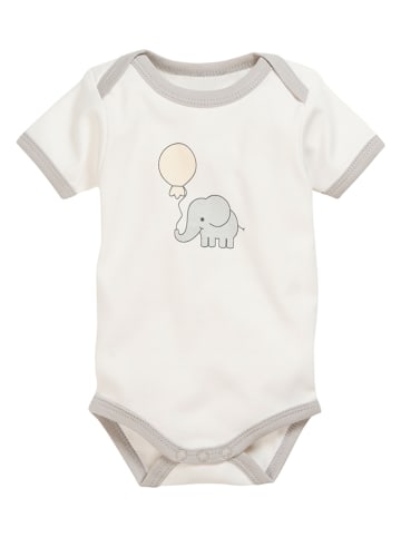 Playshoes 2er-Set: Bodys in Beige/ Weiß