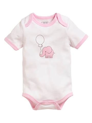 Playshoes 2er-Set: Bodys in Rosa/ Weiß