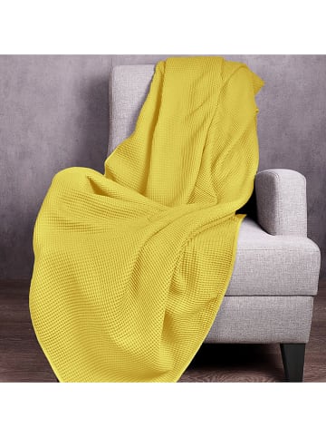 Benetton Plaid geel - (L)190 x (B)140 cm