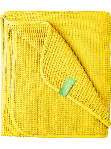 Benetton Plaid geel - (L)190 x (B)140 cm